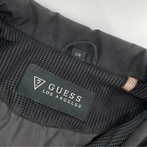 Guess Women’s Black Rain Jacket Hooded Zipped L - Picture 7 of 7